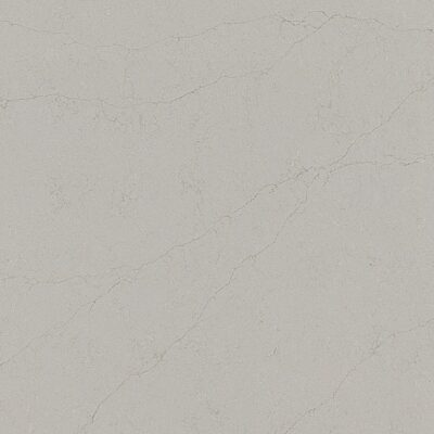 Light grey stone surface with subtle, thin, white veining running diagonally across the texture.