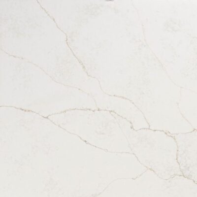 White marble surface with subtle grey and beige veining creating a natural, elegant pattern.