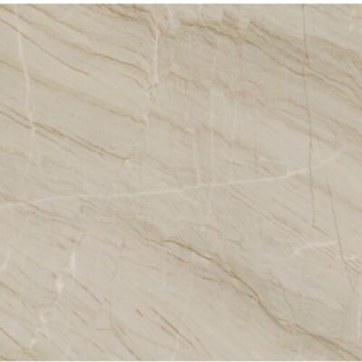 Beige marble surface with natural brown and white veining in various directions.
